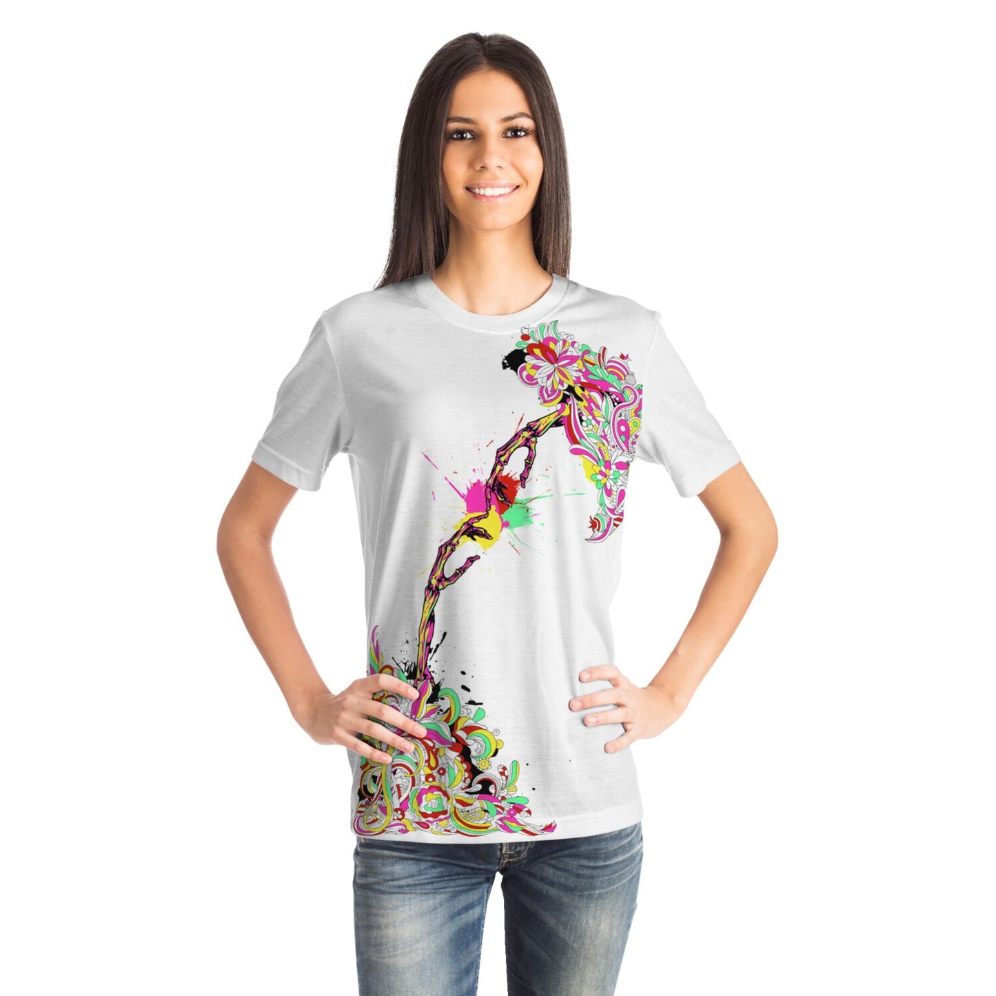 EYS Designer Colorful Skeleton Hands Shirt