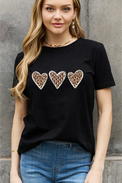 Simply Love Full Size Heart Graphic Cotton Tee