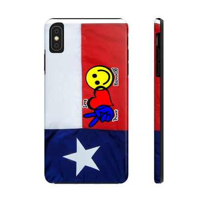 I-Phone Tough Case - Peace, Love & Happiness Texas Style