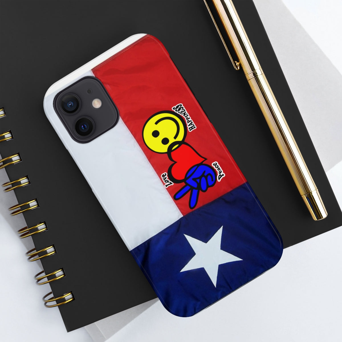 I-Phone Tough Case - Peace, Love & Happiness Texas Style