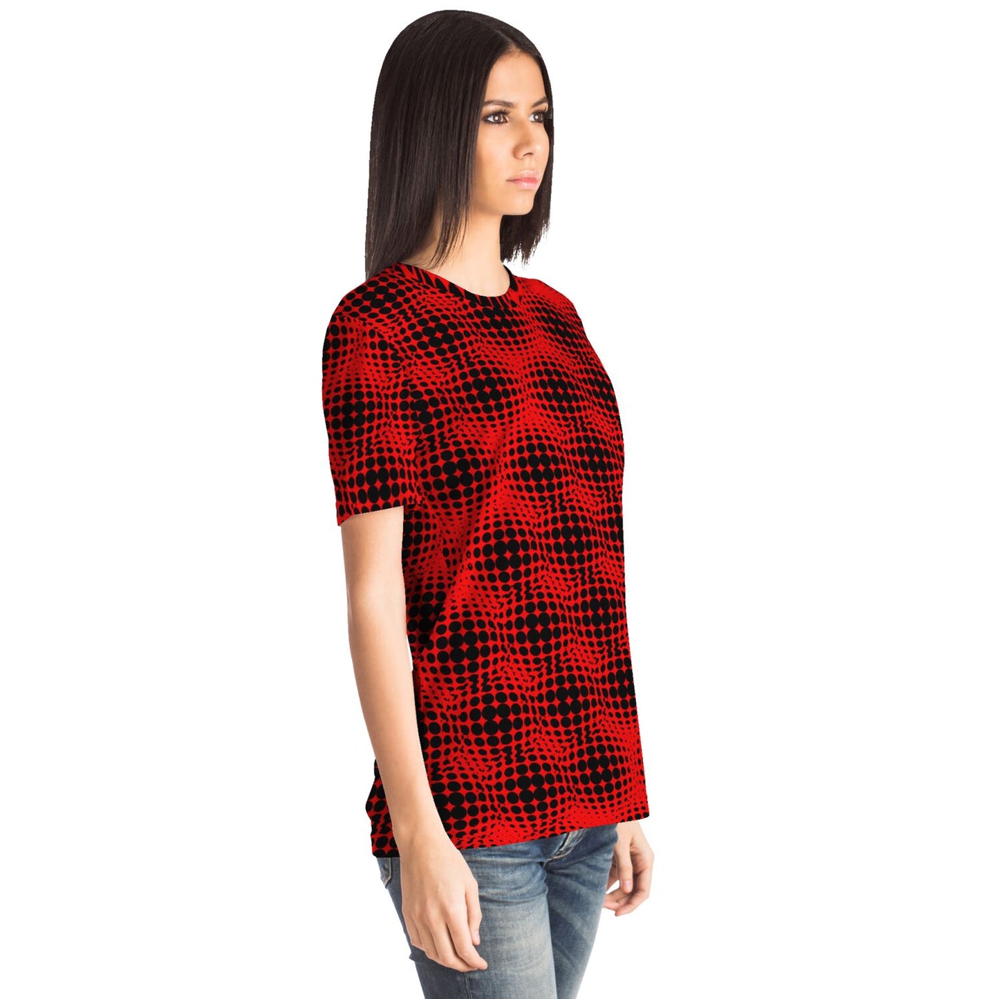 EYS - Dotted Sphere Pattern Red and Black Color Shirt