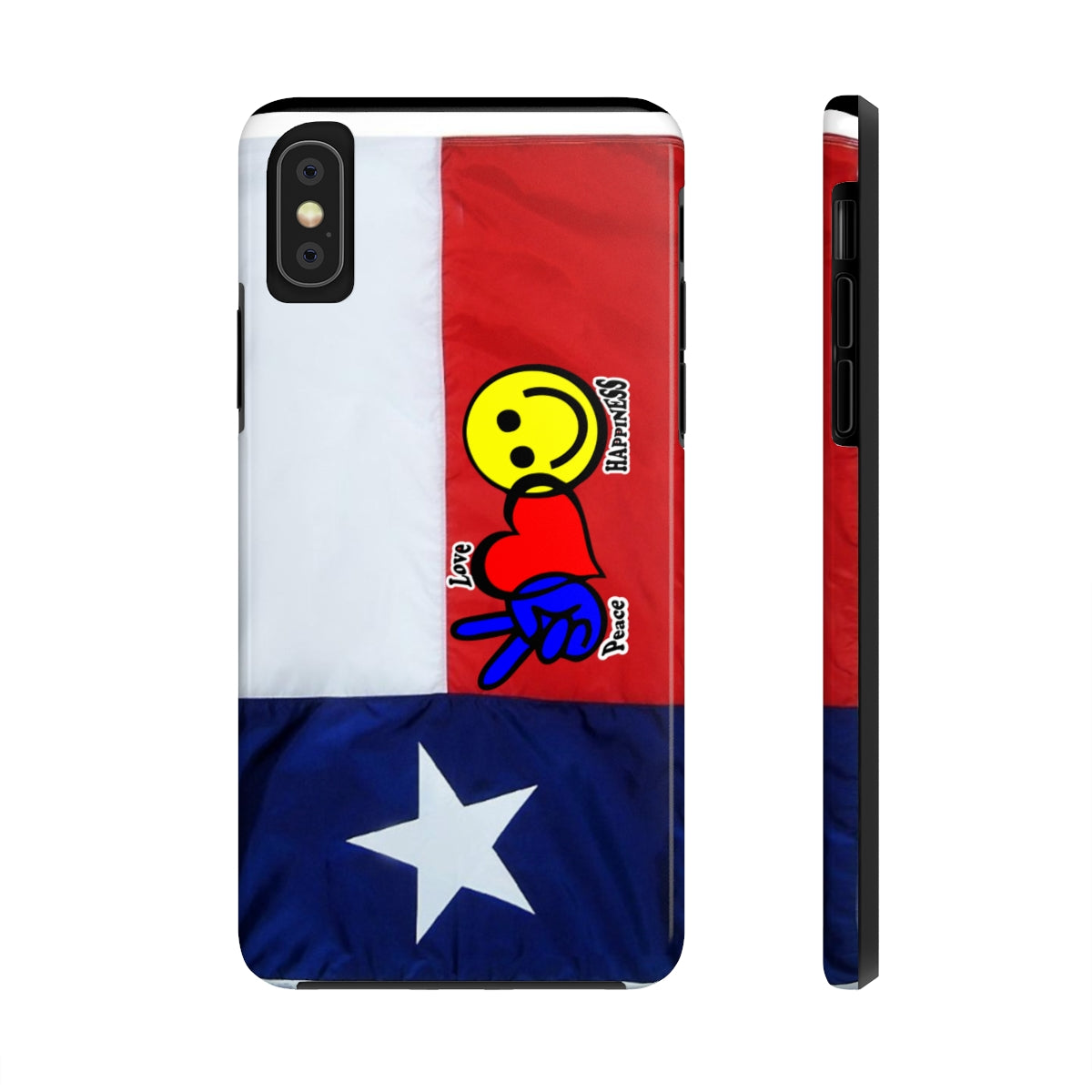 I-Phone Tough Case - Peace, Love & Happiness Texas Style