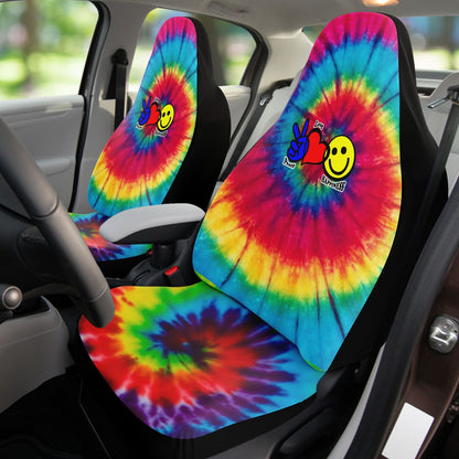 Peace, Love & Happiness Seat Covers