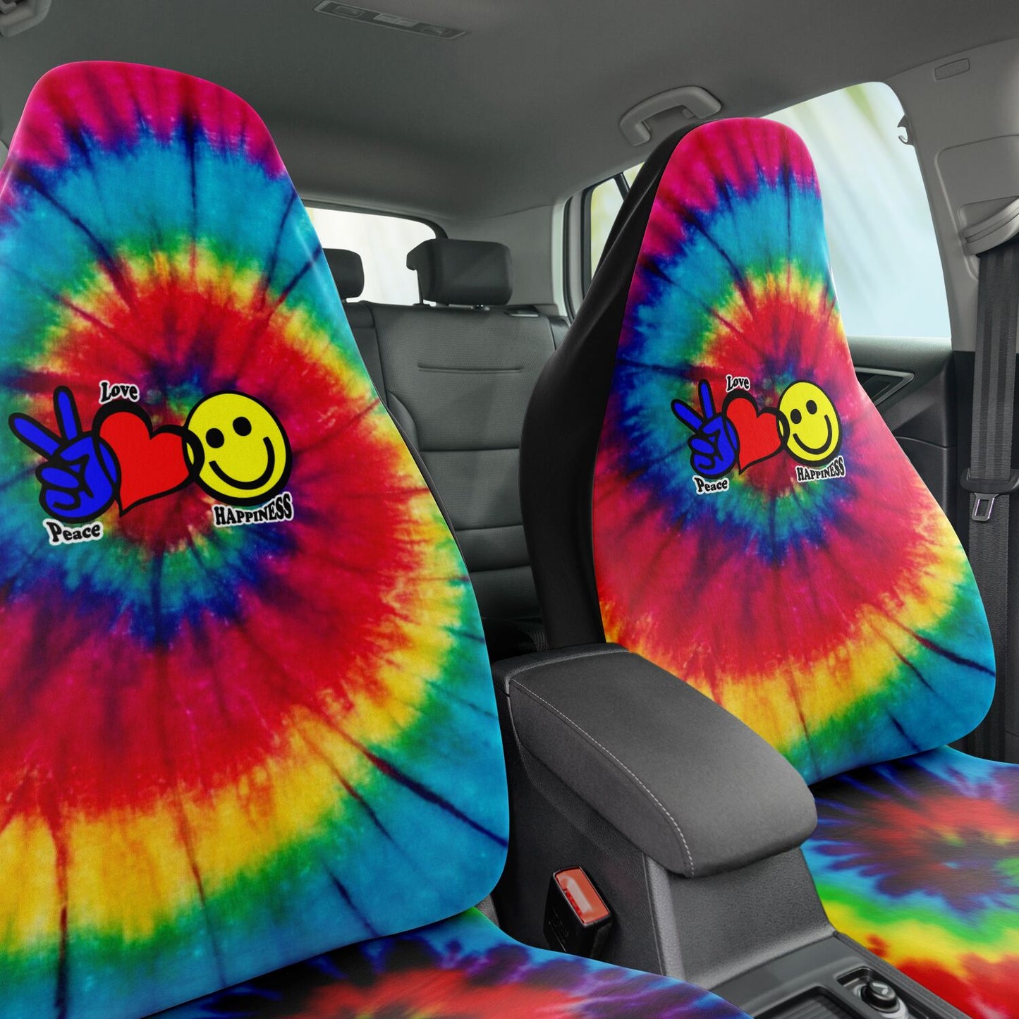 Peace, Love & Happiness Seat Covers