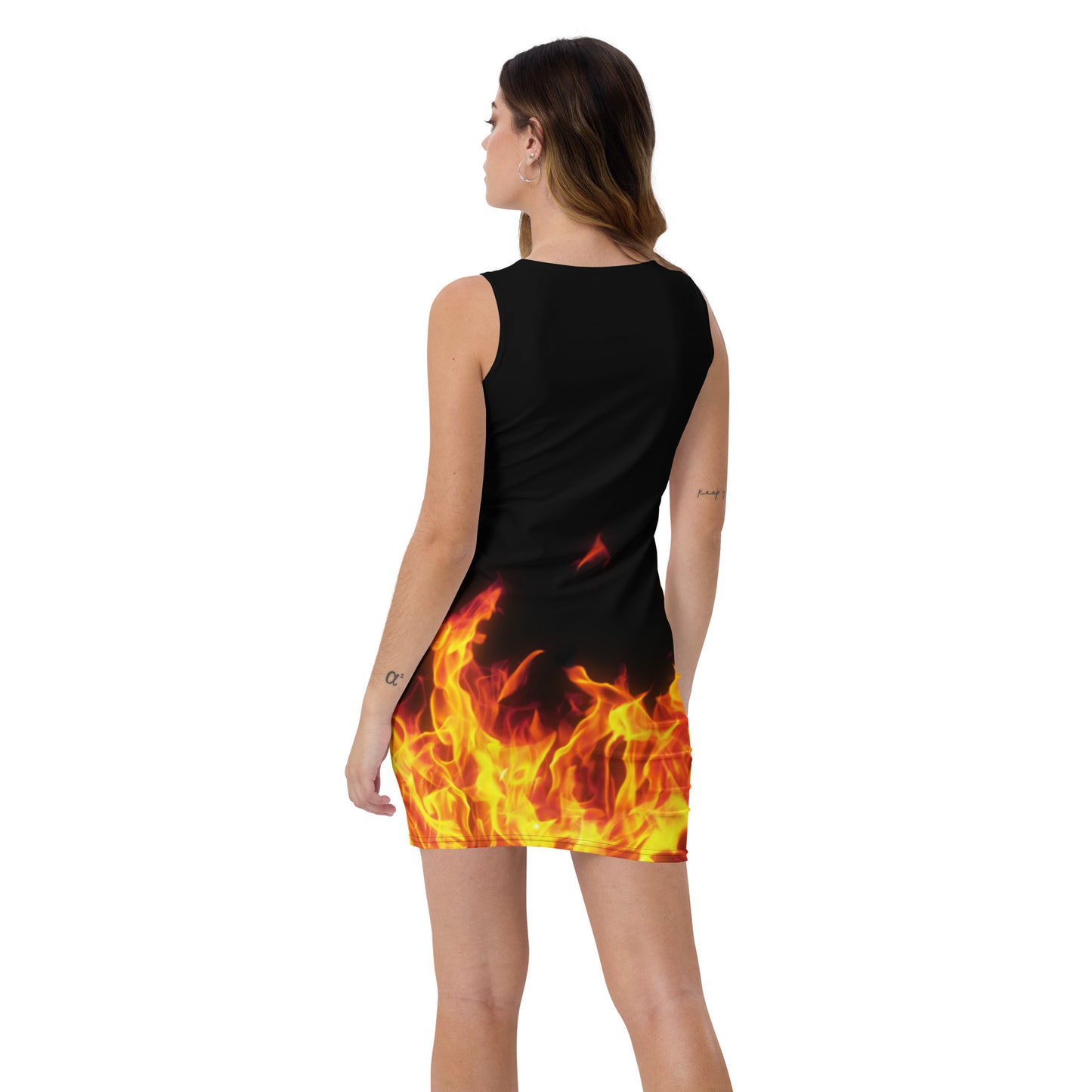 Perfect Imperfection flame dress.