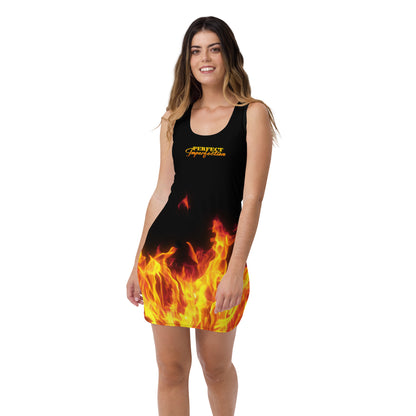 Perfect Imperfection flame dress.