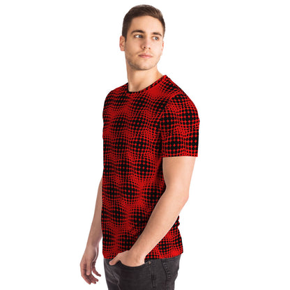 EYS - Dotted Sphere Pattern Red and Black Color Shirt