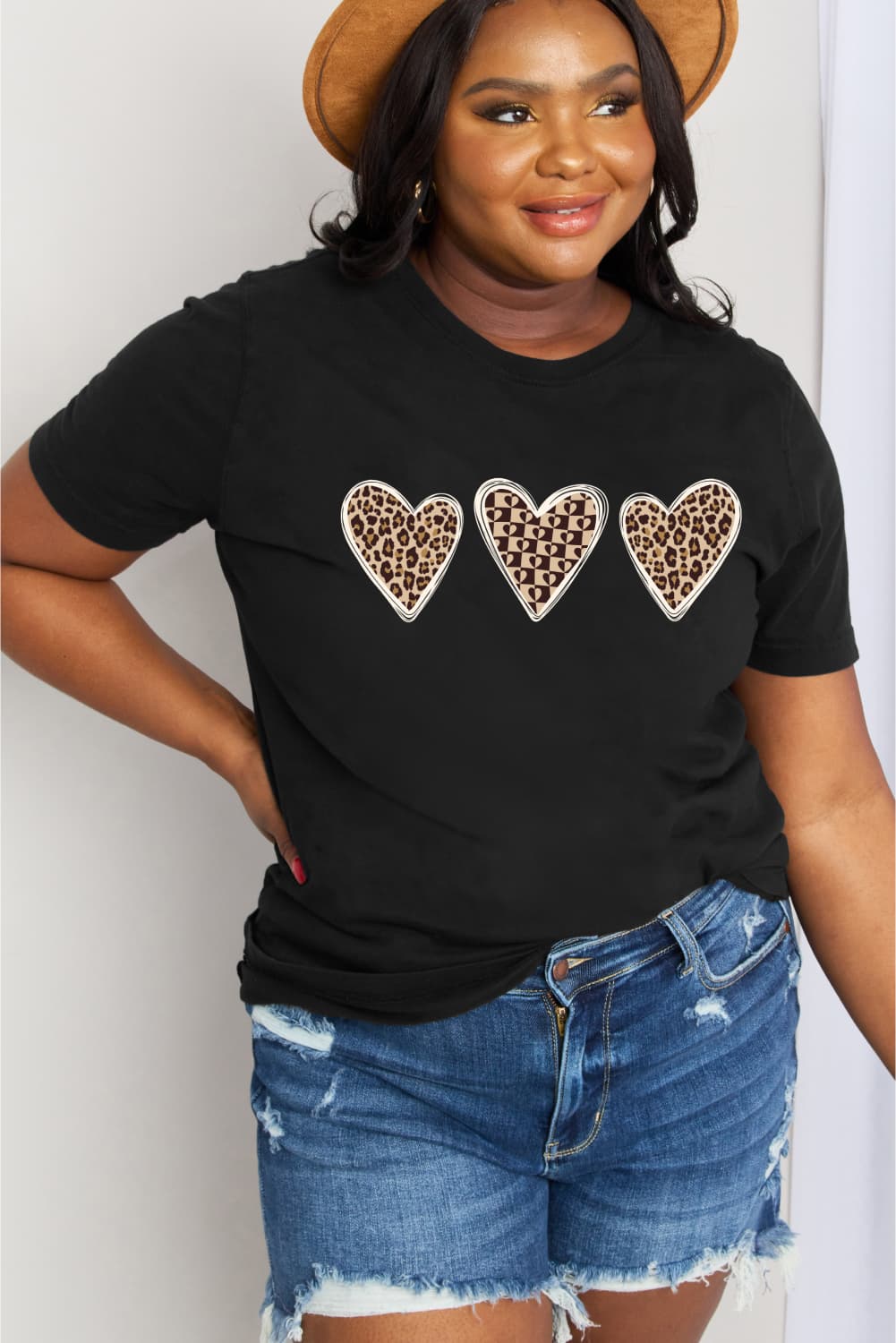 Simply Love Full Size Heart Graphic Cotton Tee