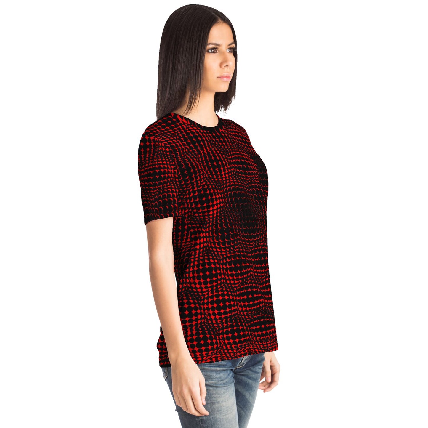 EYS - Dotted Sphere Pattern Black and Red Color Shirt