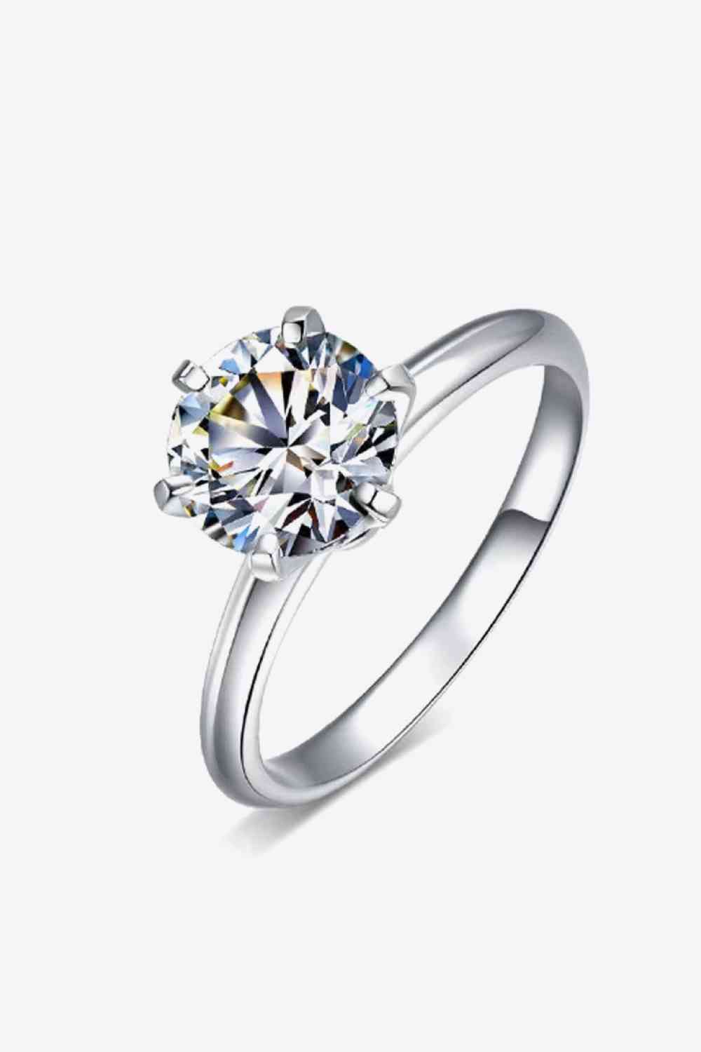 3 Carat Moissanite 925 Sterling Silver6-Prong Ring