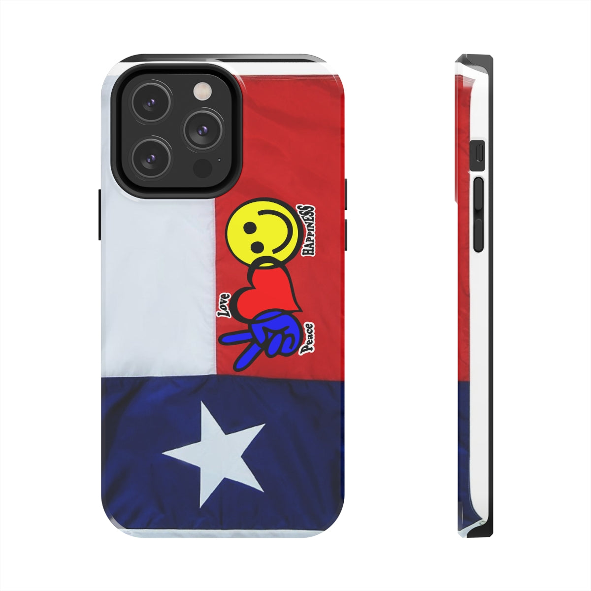 I-Phone Tough Case - Peace, Love & Happiness Texas Style