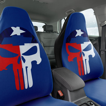 Texas Flag Punisher logo Car Seat Covers