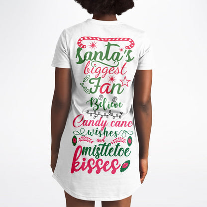 Christmas Greetings T-Shirt Dress