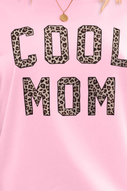 COOL MOM Graphic Drop Shoulder Sweatshirt