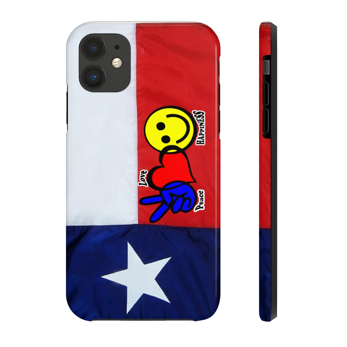 I-Phone Tough Case - Peace, Love & Happiness Texas Style