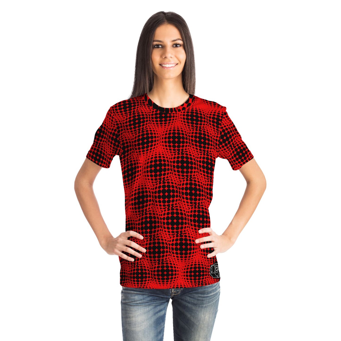 EYS - Dotted Sphere Pattern Red and Black Color Shirt