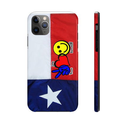 I-Phone Tough Case - Peace, Love & Happiness Texas Style