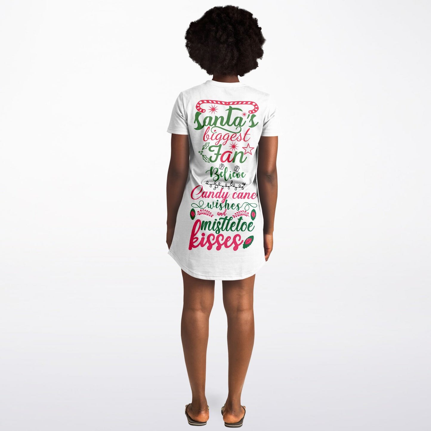 Christmas Greetings T-Shirt Dress