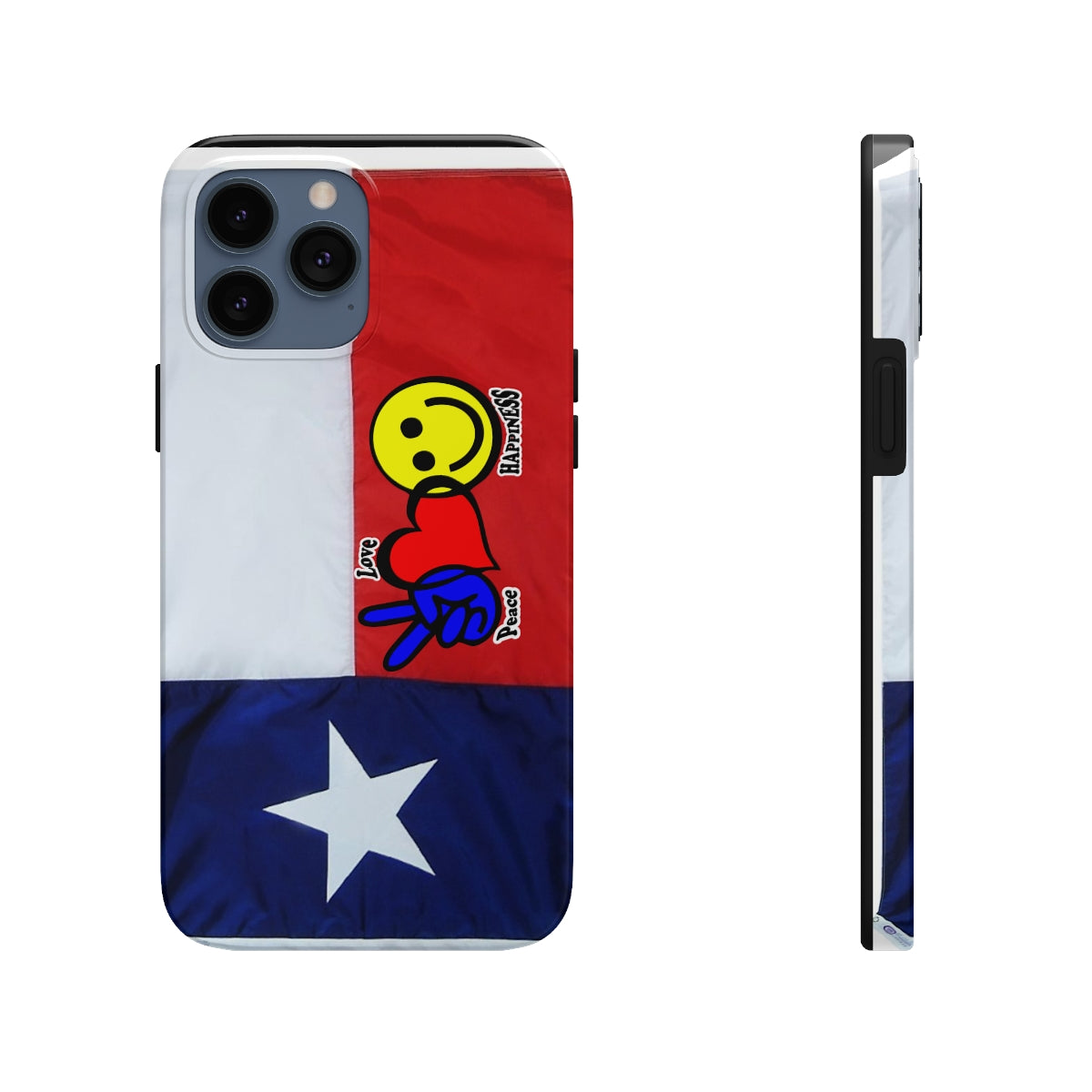 I-Phone Tough Case - Peace, Love & Happiness Texas Style