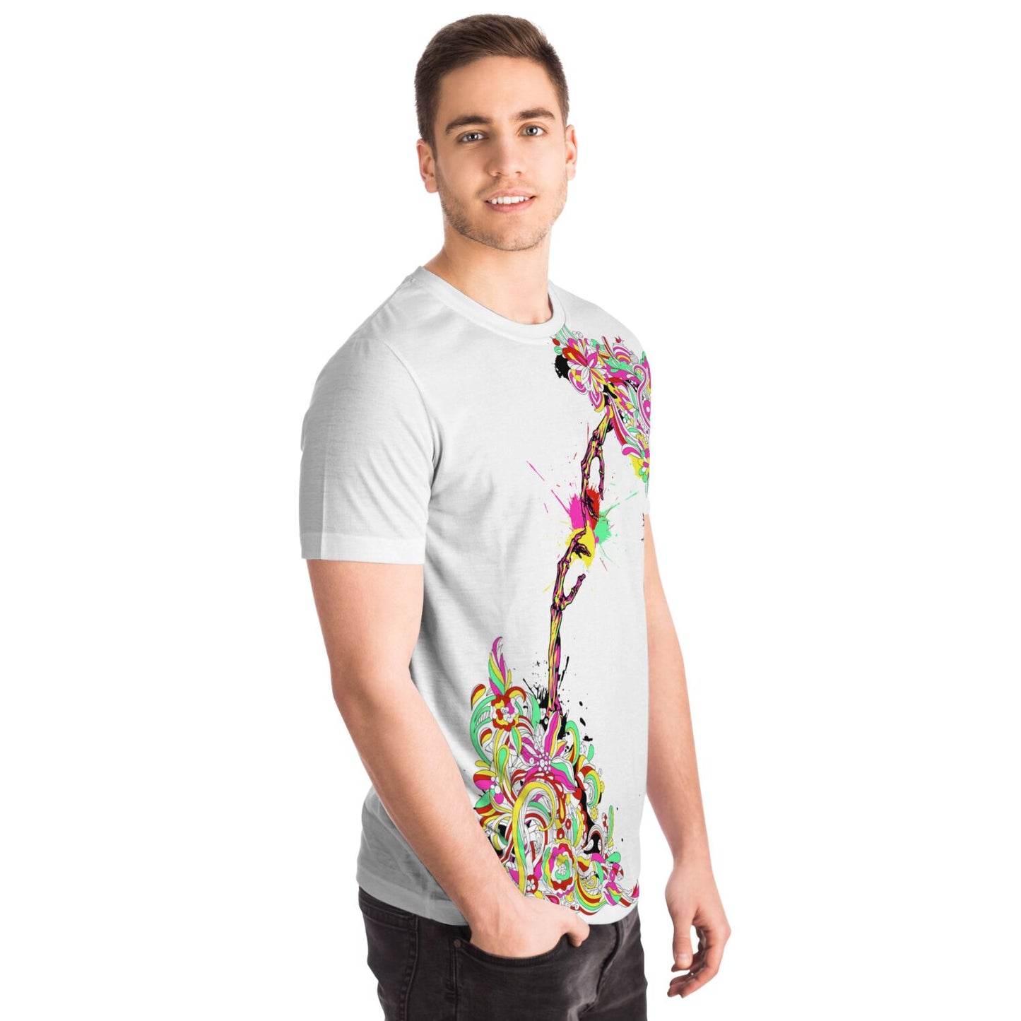 EYS Designer Colorful Skeleton Hands Shirt