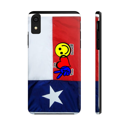 I-Phone Tough Case - Peace, Love & Happiness Texas Style