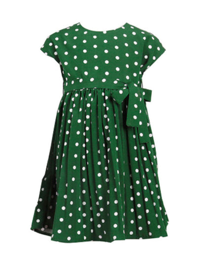 Children's clothing polka dot print short sleeve dress for mother and daughter
