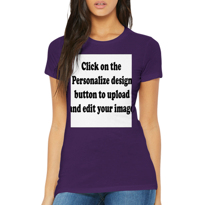 Create A Custom Personalized Womens Crewneck T-shirt (Upload Your Image / Logo)