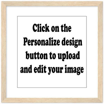 Customized Classic Semi-Glossy Paper Wooden Framed Poster (Upload Your Image / Logo)