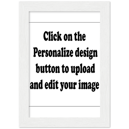 Customized Classic Semi-Glossy Paper Wooden Framed Poster (Upload Your Image / Logo)