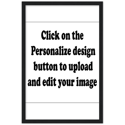 Customized Classic Semi-Glossy Paper Wooden Framed Poster (Upload Your Image / Logo)