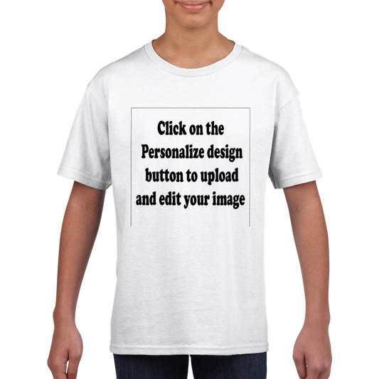 Create A Custom Personalized Kids T-shirt (Front Design Only)