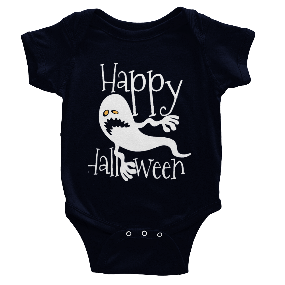 HAPPY HALLOWEEN - BOO GHOST ONESIES