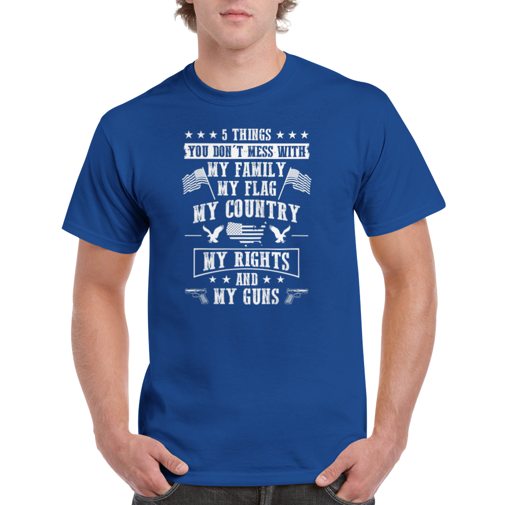5 things you dont mess with- Heavyweight Unisex Crewneck T-shirt