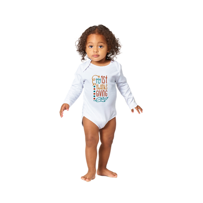 My First Thanksgiving onesie - Classic Baby Long Sleeve Onesies