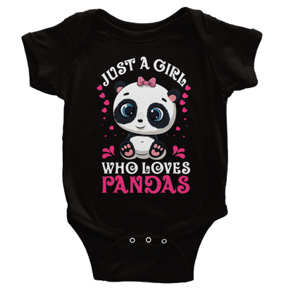 Pandas Baby Short Sleeve Onesies