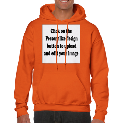 Create A Custom Adult Unisex Personalized Pullover Hoodie (Upload Your Image / Logo)