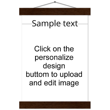 Customized Classic Semi-Glossy Paper Poster & Hanger (Upload Your Image / Logo)