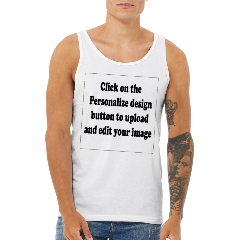 Create A Custom Personalized Tank Top (Upload Your Image / Logo)