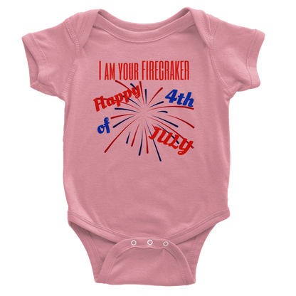 I AM YOUR FIRECRAKER - Classic Baby Short Sleeve Onesies