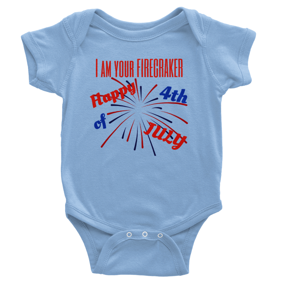 I AM YOUR FIRECRAKER - Classic Baby Short Sleeve Onesies