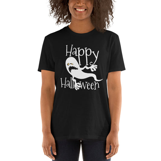 Happy Halloween Ghost (Gildan 5000) - Halloween Theme