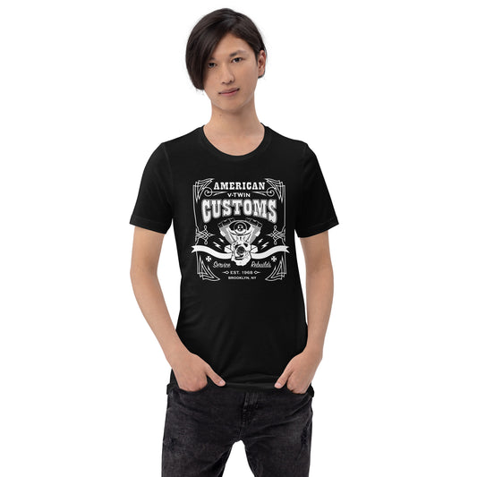 American V-Twin Customs (Bella + Canvas) Bikers Shirt