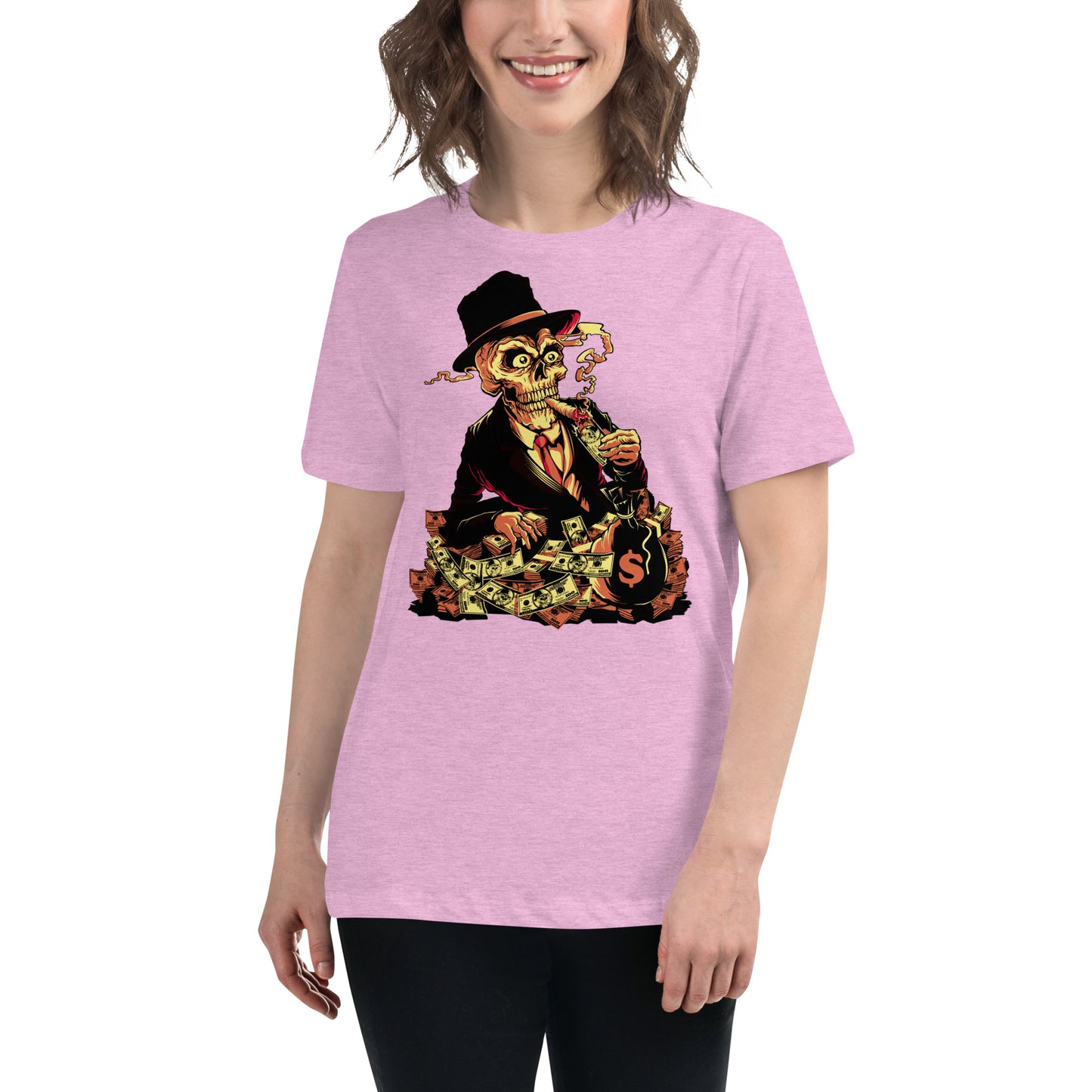 Smoking Skull Shirt (Bella + Canvas)