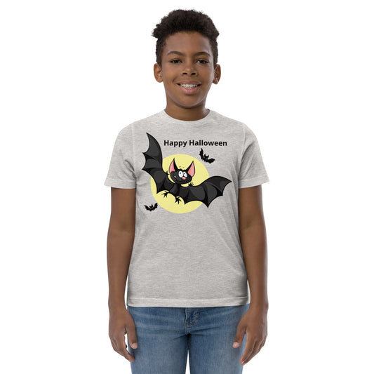 Halloween Bat flying (Youth Jersey T-Shirt)
